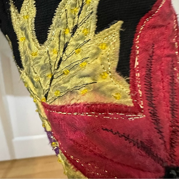 Anage embroidered vintage leaf jacket size small - Picture 8 of 14